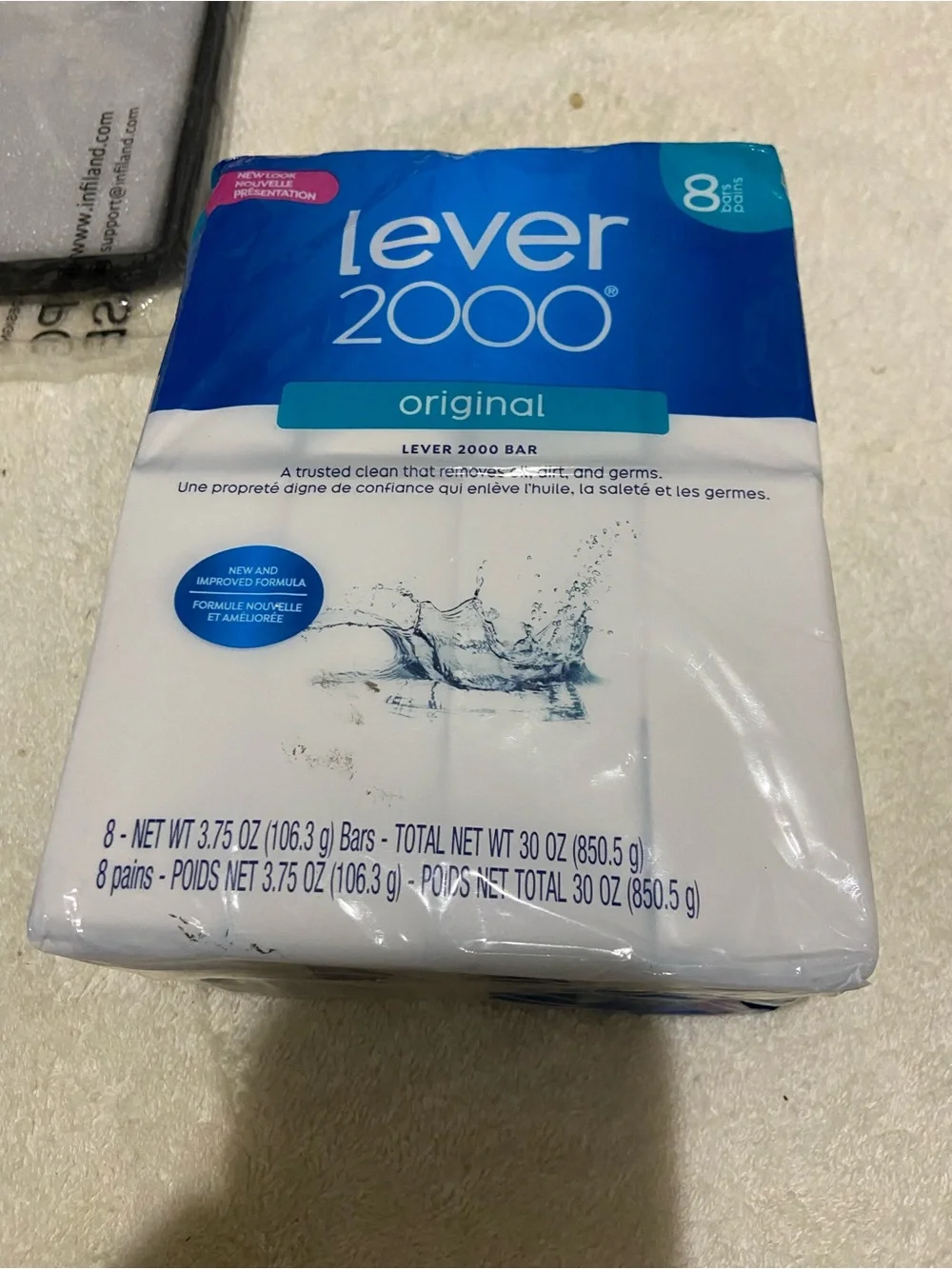 Lever 2000 Original 8 Bars Soap Trusted Clean Removes Oil Dirt Germs Old Formula